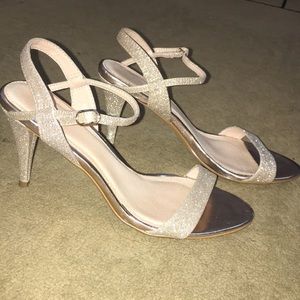 Sparkly strappy heels